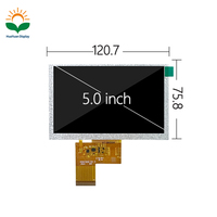Module TFT industriel de 5 pouces, 800x480, rétroéclairage LED blanc, circuit à faible consommation d'énergie, compatible avec les écrans de 2.4, 3.5, 4.3, 7 pouces