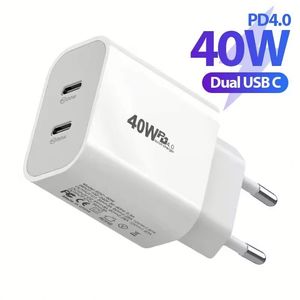 Dual USB Charger 40w Quick Charge High Speed Type C Charger BOX USB-C Power Adapter <b>Smart</b> Phone Charger - Product Image 2