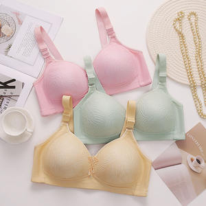 Commerce extérieur Nouveau Sexy Dentelle Fleur Visage Soutien-Gorge Sans Bordure Quatre Rangées Trois Éponge Tasse Mère Plus La Taille Sous-Vêtements Femmes - Product Image 4