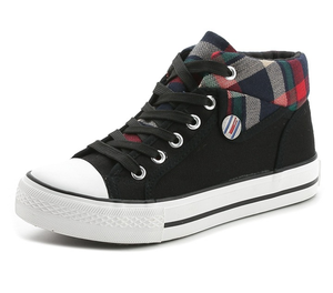 Trung Quốc nhà máy phụ nữ phương Tây Giày kẻ sọc thiết kế giản dị phụ nữ Giày Vải - Product Image 6