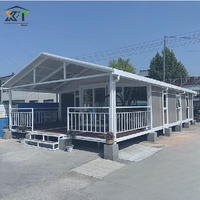 Casa Contenedor Plegable y Expandible Prefabricada, Anticorrosiva, Fabricada en China, Casa Móvil Pequeña con Terraza, Personalizable