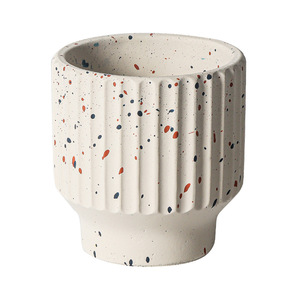 <span class=keywords><strong>Maceta</strong></span> de cemento molido <span class=keywords><strong>Maceta</strong></span> de punto de pulverización <span class=keywords><strong>circular</strong></span> para decoración del hogar - Product Image 1