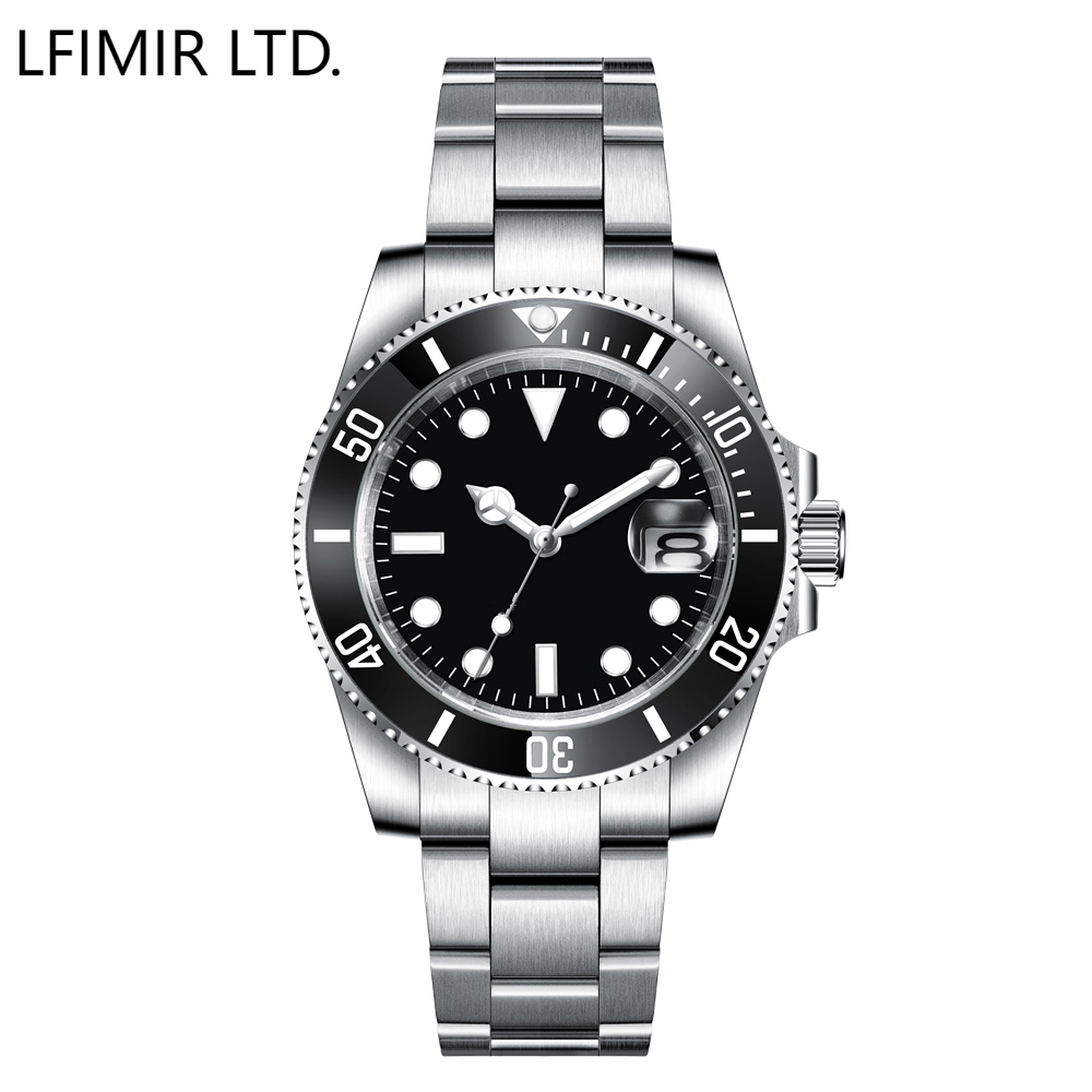 Hot Selling 40mm Sapphire ETA 3135 3235 Date Automatic Luxury Men's Mechanical Watch Waterproof Watch