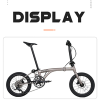 Vélo de ville pliable Java NEO-349AL, mini vélo pliable à trois plis, 16 pouces, 9 vitesses, transmission L-TWOO