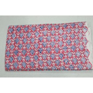 Proveedores de Tela Estampada a Mano de Jaipur, India, Tela 100% Algodón, Tela Suave Natural Estampada a Mano por Metro - Product Image 5