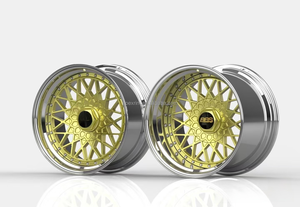 Cerchi Forgiati Personalizzati in 3 Pezzi, 5x120 5x130, da 7J a 12J, Design a Raggi, Adatti per BMW, Porsche, <span class=keywords><strong>Volkswagen</strong></span> e Honda Finitura in Oro - Product Image 2