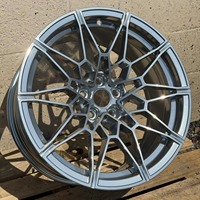 Jantes en alliage d'aluminium forgé concaves argentées 18-24 pouces 5x112 114.3 120 compatibles avec BMW M3 M4 M5 E90 E92 GTR 4x100 16 pouces