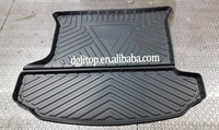 Tapis de sol de voiture 3D TPE antidérapants de haute qualité, ensemble complet, tapis de coffre pour Skoda Kodiaq (7 places) 2017-2025, tapis de coffre double couche