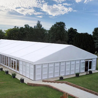 Tente de réception modulaire quatre saisons en alliage d'aluminium et PVC avec toit transparent Jiada pour mariages, célébrations, stockage et expositions