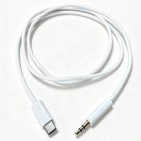 Adaptateur casque Type-C vers prise jack 3,5 mm femelle avec puce DAC intégrée, câble audio stéréo en PVC tressé pour téléphone portable