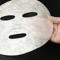 Masque facial en gel sec vert de haute qualité avec matériaux transparents écologiques, hydratant et régulateur de sébum