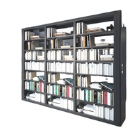 Fournisseur d'usine Meubles de bibliothèque Étagère en métal durable Salle de lecture double face