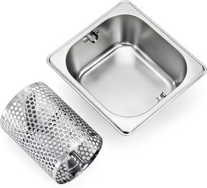 Rouleau à beurre en acier inoxydable avec support, qualité alimentaire, pour une application uniforme sur le pain et les burgers, idéal pour le barbecue et la grillade, compatible lave-vaisselle - Product Image 3