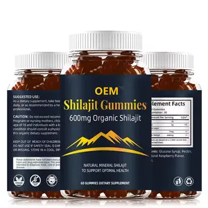 OEM customized Shilajit Extract Gummies Ayurveda Humic Fulvic Acid And Trace Support Contains Over 85 Minerals Shilajit Gummies