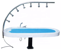 Nouveau Lit de Massage Hydromassant Hydrobody à Jets d'Eau, en Acrylique et Acier Inoxydable, avec Douche Vichy, pour Salles de Sport et Centres de Thérapie, Direct Usine