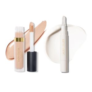 Laura Geller Under Eye Duo correttore naturale opaco Fix e crema per il trucco del viso con Logo personalizzato