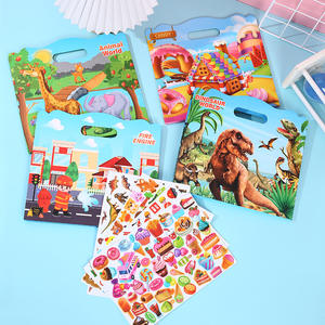 <span class=keywords><strong>Livre</strong></span> d'autocollants éducatifs écologiques pour enfants GF, <span class=keywords><strong>livre</strong></span> d'activités personnalisé avec 4 scènes, <span class=keywords><strong>livre</strong></span> d'autocollants réutilisables portables pour bébés - Product Image 2