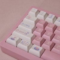 Touches de clavier personnalisées en sublimation de teinture KCA Profile Doll Machine avec touche Enter ISO 6.25u 7u espace pour clavier mécanique