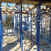 Étai en acier galvanisé, réglable, pour le soutien de dalle en construction, poteau de construction