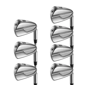 Серебряные прямые для активного отдыха на открытом воздухе OEM оптовая продажа по индивидуальному заказу левая рука Forge Man CNC клюшки для гольфа железные клюшки