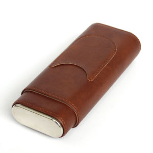 Hecho a medida en China para la caja de cigarros de viaje de cuero Boveda Estilo de diseño clásico para humidores de tabaco de moda - Product Image 3