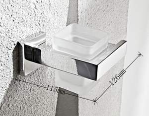 Juego de Accesorios de Baño Modernos de Acero Inoxidable Negro para Montar en la Pared, con Portarrollos de Papel Higiénico, Toallero y Gancho para Bata, para Hotel - Product Image 6