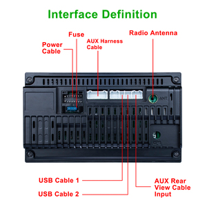Autoradio Podofo 2 Din, Carplay, autoradio, stéréo de voiture, écran tactile HD 7'' 2.5D, autoradio BT USB FM avec micro - Product Image 5