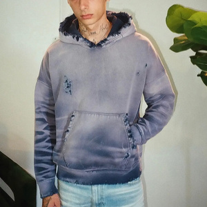 Professional Design Outdoor Casual Lightweight <strong>Thin</strong> Style Worn-Out Retro Fashion <strong>Hoodie</strong> - Product Image 5