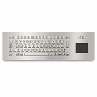 Clavier tactile industriel en acier inoxydable personnalisé PC-802TP, étanche IP65, à montage sur panneau, 67 touches, USB PS/2 pour machine CNC, kiosque
