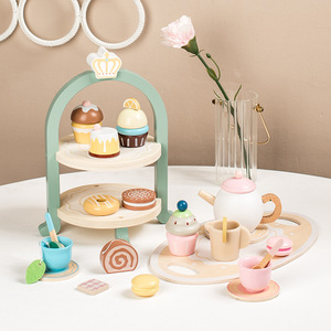 Unisex MDF Wooden <strong>Kitchen</strong> Play <strong>Set</strong> EN71 Certified Early Education Toy for Toddlers Afternoon Tea <strong>Theme</strong> Box Packed - Product Image 4