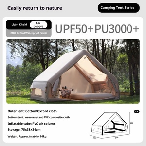 Tùy chỉnh hiện đại ngoài trời Inflatable không thấm nước Lều di động dày công suất lớn cắm trại Lều gia đình - Product Image 6