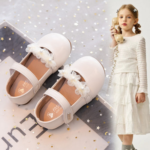 รองเท้าเจ้าหญิงสำหรับเด็กผู้หญิง, รองเท้าเต้นหนังสำหรับเด็กผู้หญิงสำหรับฤดูใบไม้ผลิและฤดูใบไม้ร่วงปี2025ใหม่ - Product Image 4