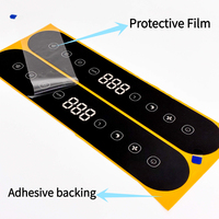 Panel Frontal Personalizado con Teclado de Membrana, Recubrimiento Gráfico, PET, Policarbonato, PC, Acrílico, PMMA, Panel Táctil