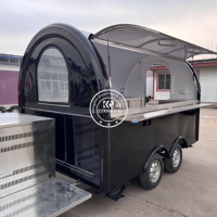 Camion de Kebab Entièrement Équipé, Taille Personnalisée pour l'Europe, Chariot de Vente Ambulant pour Bubble Tea, Café, Hot-Dogs, Remorque Alimentaire