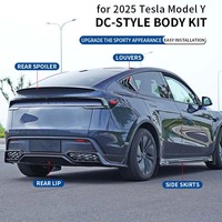 Kit de carrosserie d'accessoires de mise à niveau Sport de Style DC d'usine pour Tesla modèle Y Juniper 2021-2023 pp matériel finition polie arrière