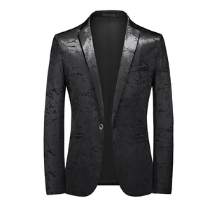 Costume 3 pièces pour homme en laine, coupe slim, élégant, décontracté, anti-plis, style jeune et moderne - Product Image 1