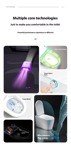 <span class=keywords><strong>Toilette</strong></span> intelligente automatique de petite taille avec réservoir d'eau au sol <span class=keywords><strong>Toilette</strong></span> électrique à impulsions pour usage domestique - Product Image 2