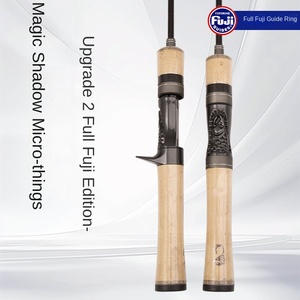 Canne à pêche Demon <span class=keywords><strong>Hunter</strong></span> Magic <span class=keywords><strong>Shadow</strong></span> Upgrade Full Fuji Guide Ring O Cork Carbon Micro Horse Mouth, modèle Road Asian, 2 brins, souple - Product Image 4