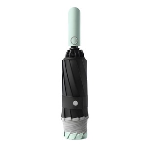 Meilleure Vente Parapluie <span class=keywords><strong>Inversé</strong></span> Coupe-Vent Solide à Bande Réfléchissante Imperméable à Ouverture Automatique avec Logo Personnalisé - Product Image 5