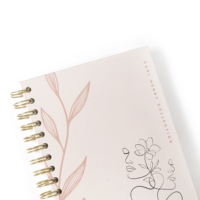 Diario de Crecimiento Personalizado con Espiral, 90 Días, Autocuidado, Bienestar, Mindfulness, Manifestación, Inspiración, Papel Espiritual