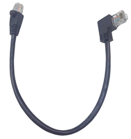 Gaine intérieure en PVC noir résistant aux UV CAT5e UTP 24AWG avec connecteur RJ45 Longueur de 4 pieds Câbles de raccordement Cat5e