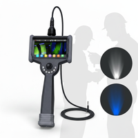 Videoscopios de la Serie Fluorescence de 6 Pulgadas, Boroscopio Ultravioleta de 365nm, Cámara con Iluminación UV, Pantalla Táctil FHD, IP67, para Pruebas con Tintes Penetrantes