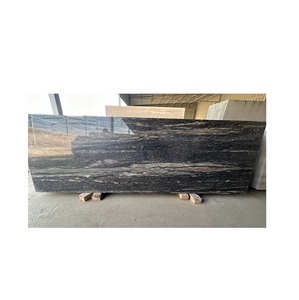 Granito del sur de calidad de exportación India IM Aqua Black Diseño moderno Estilo Superficie pulida Losa grande para uso en el hogar Oficina Restaurante - Product Image 1