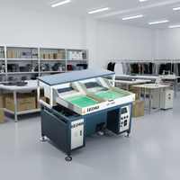 Presse pneumatique double station en acier inoxydable à prix d'usine pour le design de pochoirs thermocollants pour jeans et le pose de strass de haute précision par secouage