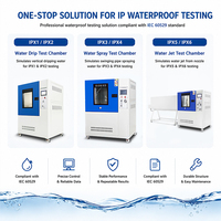 Équipement de test de résistance à l'eau IEC 60529 IPX5 IPX6, équipement de test de jet d'eau puissant, chambre de test de pulvérisation de pluie haute pression pour produits électriques