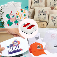 Presse à chaud électrique portable mini manuelle 9''x9'' pour vêtements, t-shirts, chapeaux et sacs