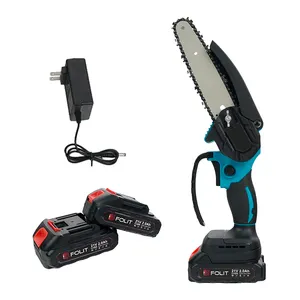 Online Shop Hot Sale 18V 18.5V 21V 2000mAh Li-ion Battery Powered Handheld Portable Electric Cordless Chainsaw With Toolkit
