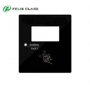 中国工場OEM強化ガラスシルクスクリーン印刷ガラス製トランシーバー/インターコムガラス窓カバーパネル - Product Image 2