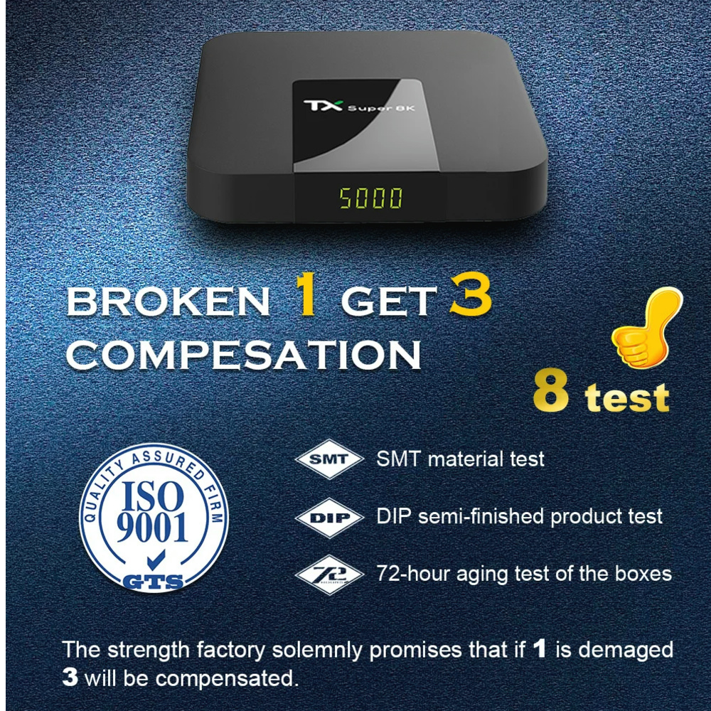 TX Super 8K TV Android Set-Top Box - 4K Streaming Power