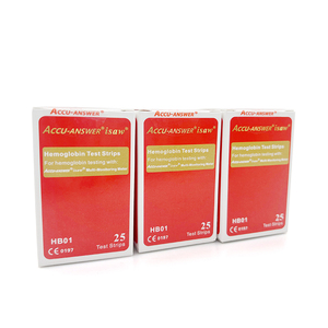 ACCU-ANSWER HB01 Accurate <strong>Hemoglobin</strong> <strong>Test</strong> <strong>Strips</strong> 25pcs for <strong>Hemoglobin</strong> Meter Medical Digital HB Monitor Anemia Testing System - Product Image 4